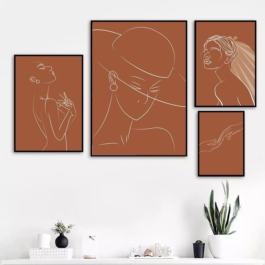 Скандинавские минималистичные постеры, современные декоративные постеры и принты, настенные холсты, картины для домашнего дизайна, живопись